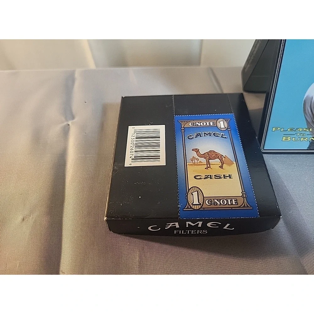 Vintage Camel Filters Tin with Box & Ad Card - German Made‎ Rare Collectible